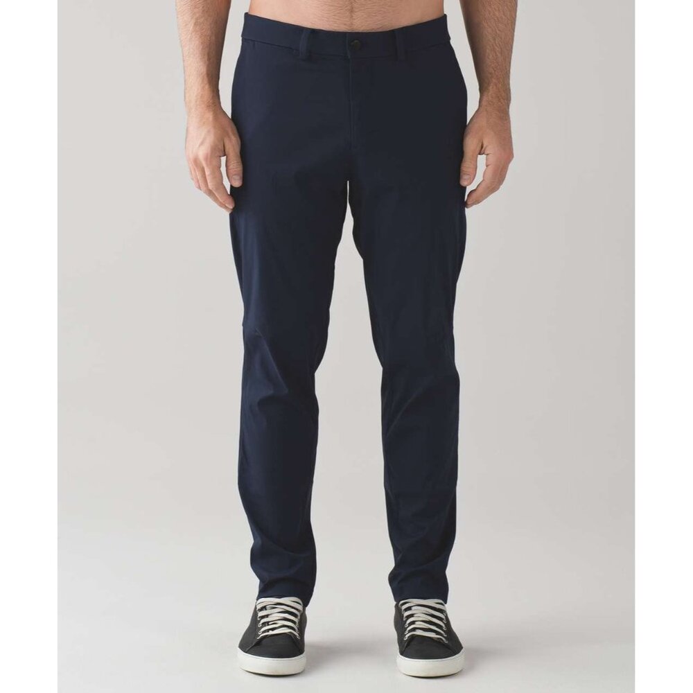 Lululemon Mens Navy Blue Off The Chain Pants Size 34
